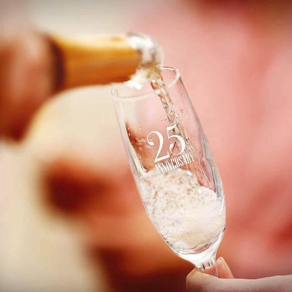 25th Anniversary Champagne Glasses – Sweetzer & Orange
