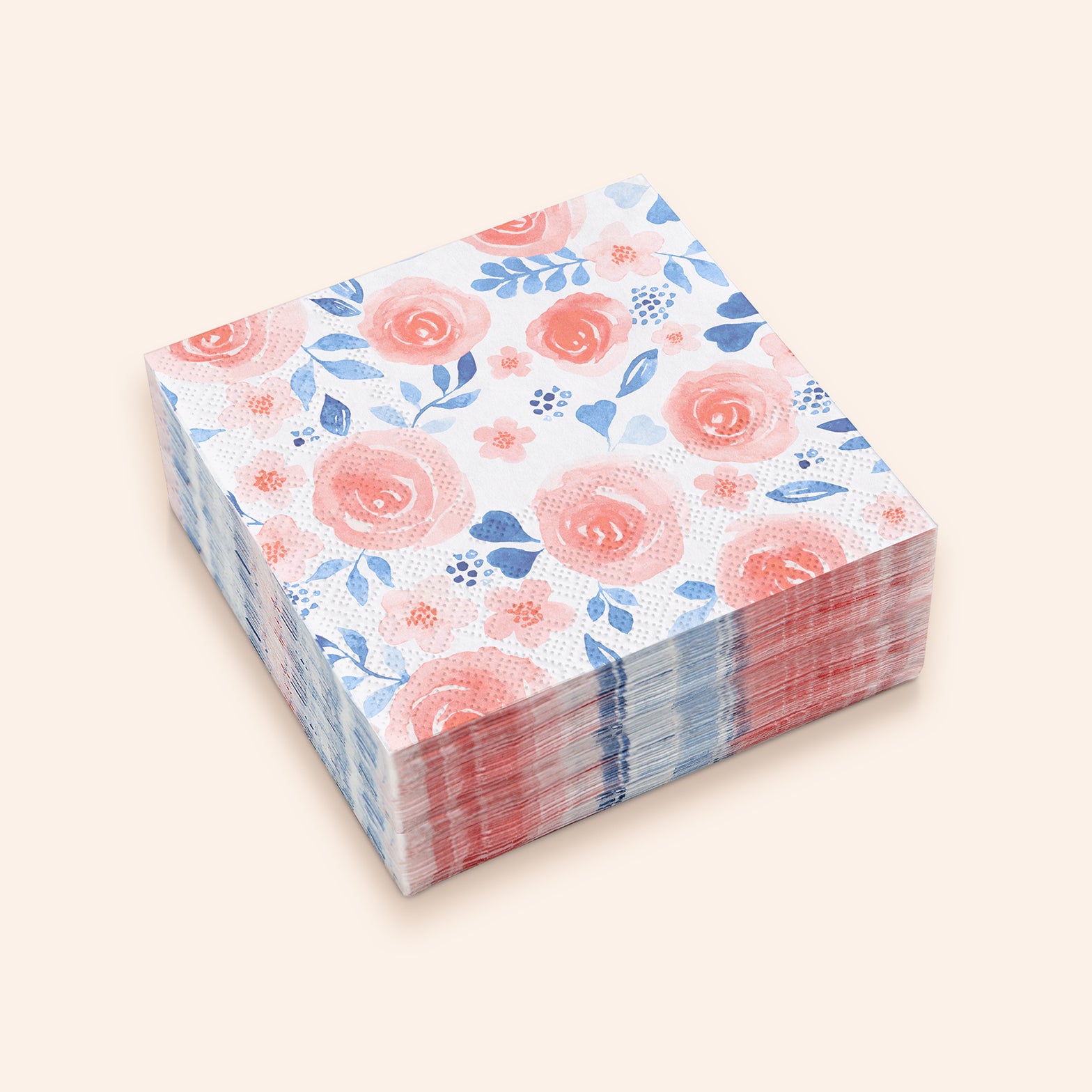 Watercolor Floral Luncheon Napkins | Set of 40