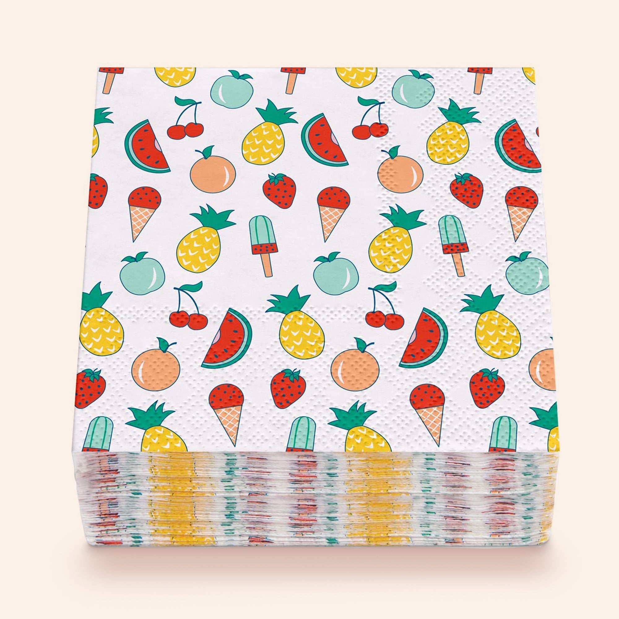 Fruit and Ice Cream Cocktail Napkins | Set of 120