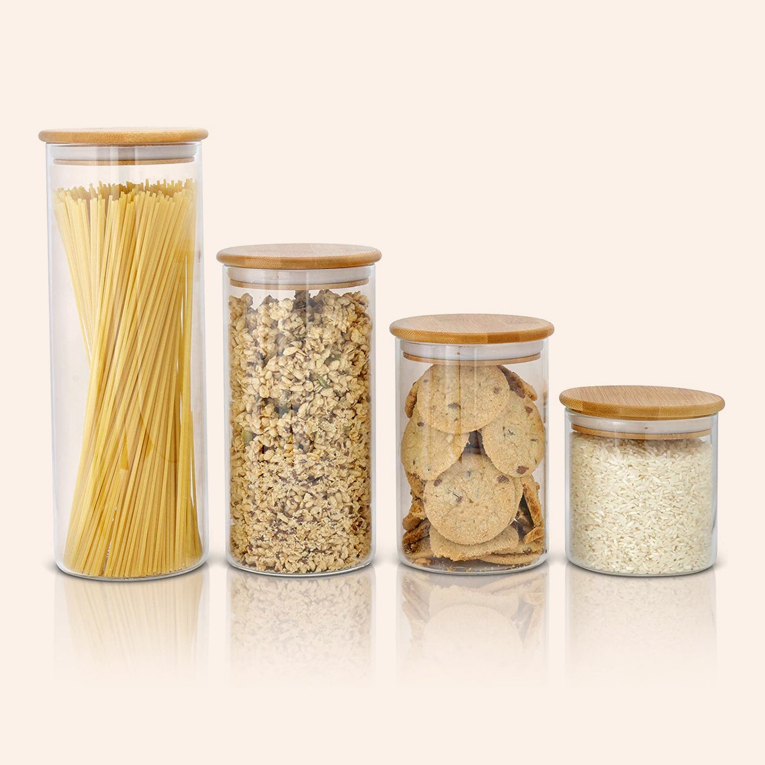 Airtight Glass Storage Jar Set