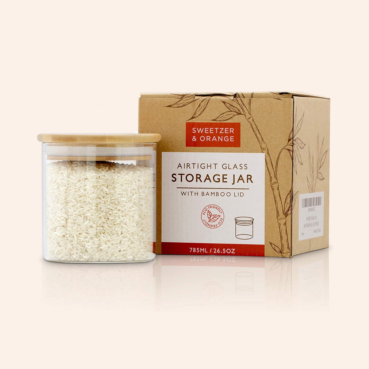 Small Glass Storage Jar