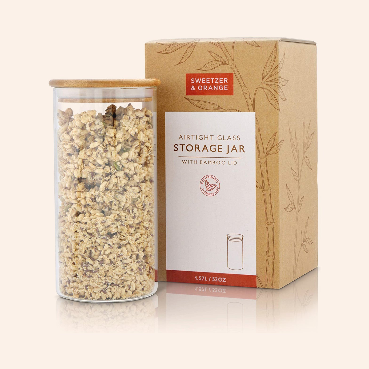 Large Glass Storage Jar